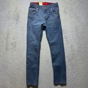 Levis 511 Slim Boys Jeans Size 14 Reg 27x29 Blue Stretch Denim Adjustable Waist